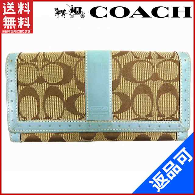 コーチ 財布 COACH 長財布 ファスナー二つ折り ドットパンチング ...