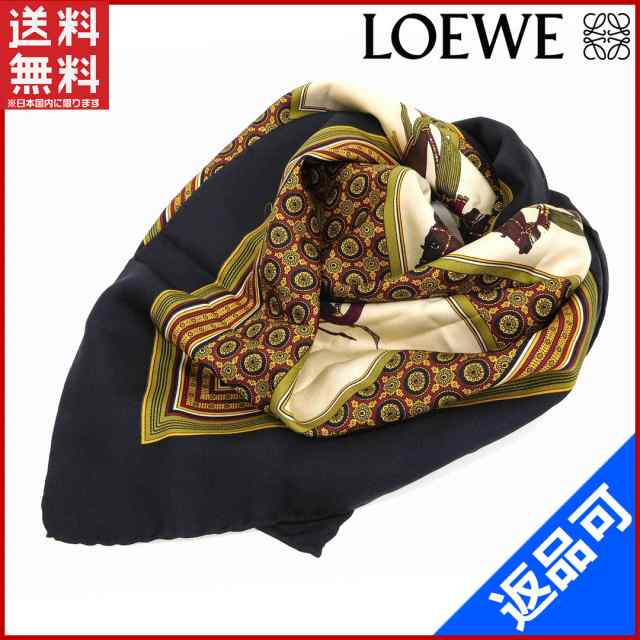 LOEWE スカーフ(ウール\u0026モヘア)カラーブラック