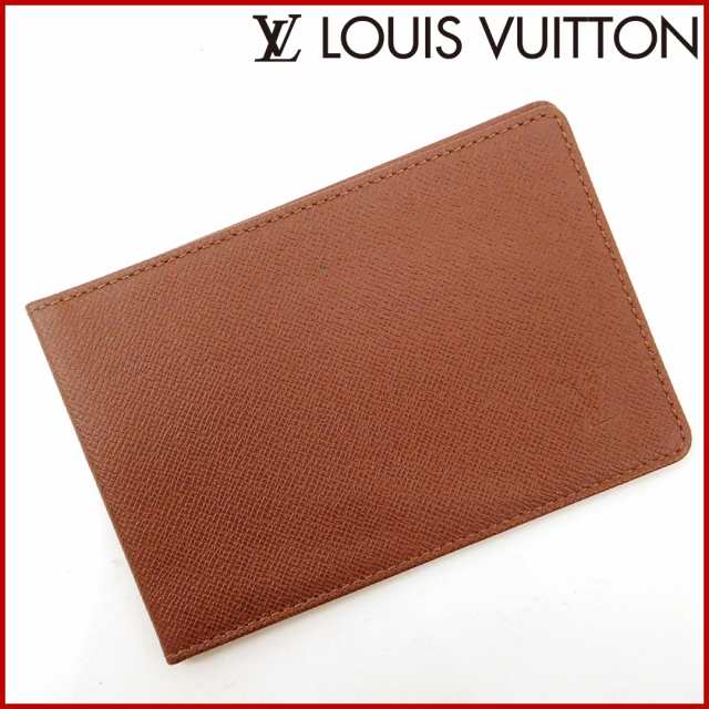 ルイヴィトン 定期入れ LOUIS VUITTON 定期入れ ブラウン 激安 即納 【中古】 X8333