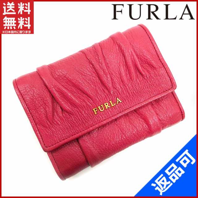 フルラ 財布 FURLA 二つ折り財布 三つ折り財布 ピンク 激安 即納