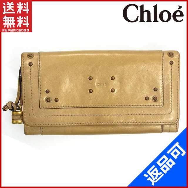 クロエ 財布 Chloe 長財布 ゴールド 人気 即納 【中古】 X9794｜au PAY マーケット