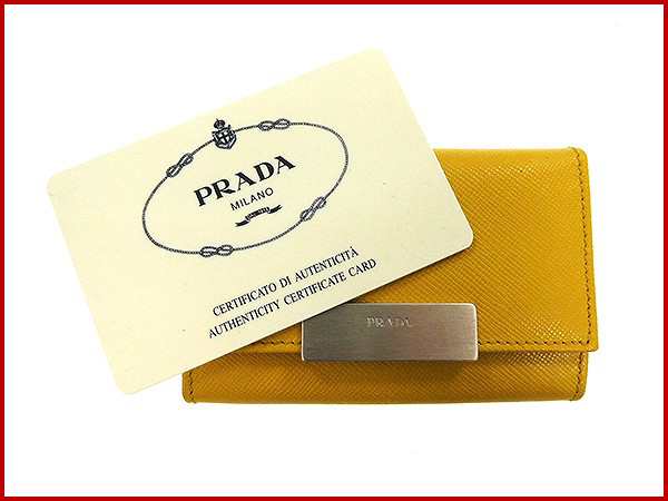 プラダ キーケース PRADA キーケース サフィアーノ イエロー 良品 即納 【中古】 X10560の通販はau PAY マーケット -  BRANDS | au PAY マーケット－通販サイト