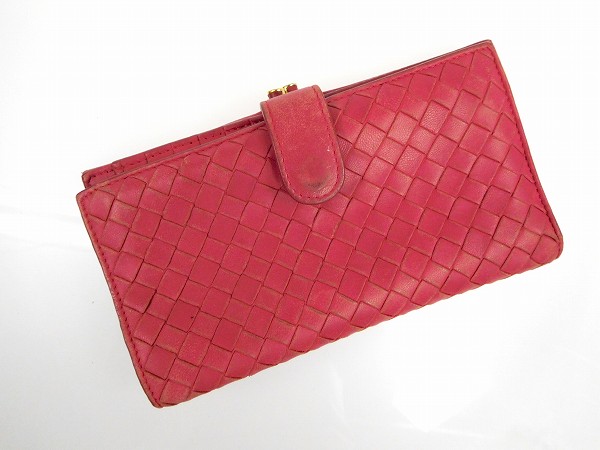 ボッテガ・ヴェネタ 財布 BOTTEGA VENETA 二つ折り財布 がま口財布  