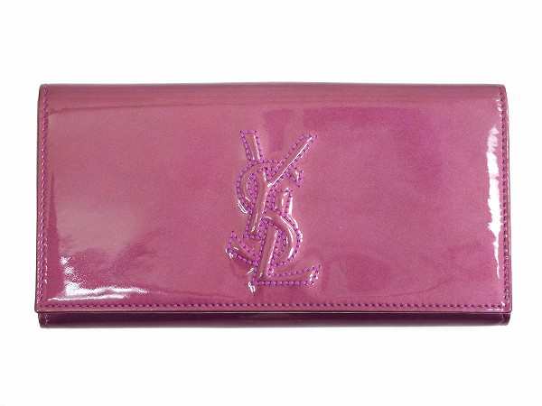 イヴ サンローラン 財布 Yves Saint Laurent 長財布 パープル 送料無料 即納 中古 Xの通販はau Pay マーケット Brands