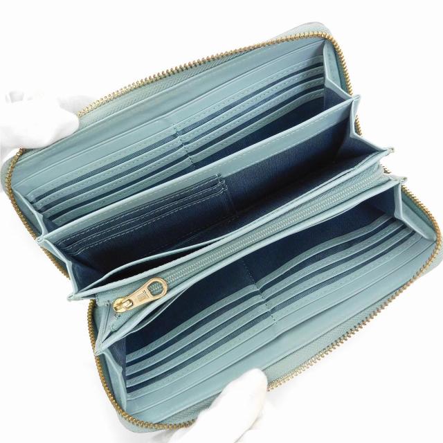 ランバン 財布 Lanvin 長財布 ラウンドファスナー財布 ミントグリーン 即納 中古 Xの通販はau Pay マーケット Brands