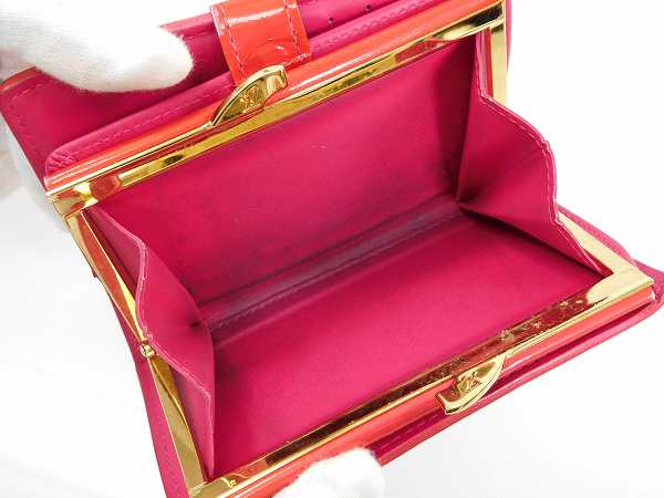 ルイヴィトン 財布 LOUIS VUITTON 二つ折り財布 がま口財布 ポルトフォイユ・ヴィエノワ ローズポップ 人気 即納 【中古】 X16647 ルイヴィトン 財布 LOUIS VUITTON 二つ折り財布 がま口財布 ポルトフォイユ・ヴィエノワ ローズポップ 人気 即納 【中古】 X16647