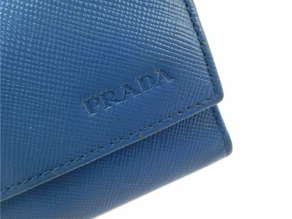 プラダ キーケース PRADA キーケース 6連キーケース ライトブルー 即納