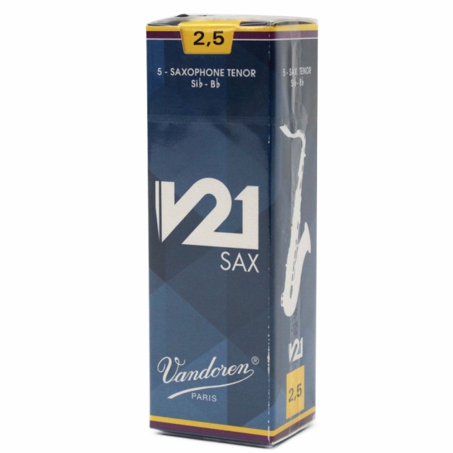 Vandoren V21 テナーサックスリード 5枚入り [2.5]