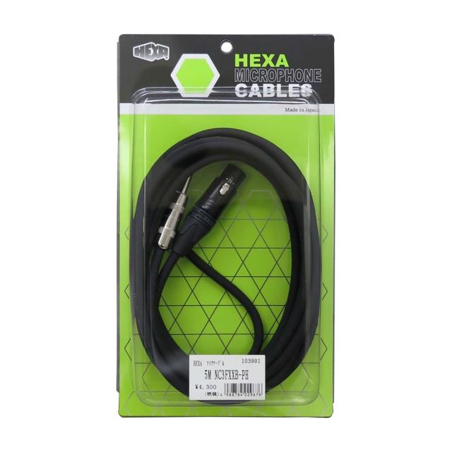 HEXA 5.0M NC3FXXB-PH ヘクサマイクロフォンケーブル XLRメス-フォン BK マイクケーブルの通販は