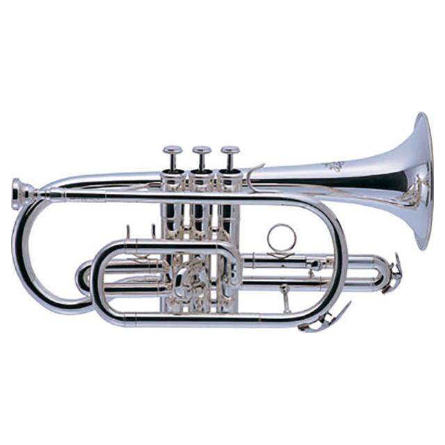 全音 ZCT470S コルネット ブラス シルバー仕上げ