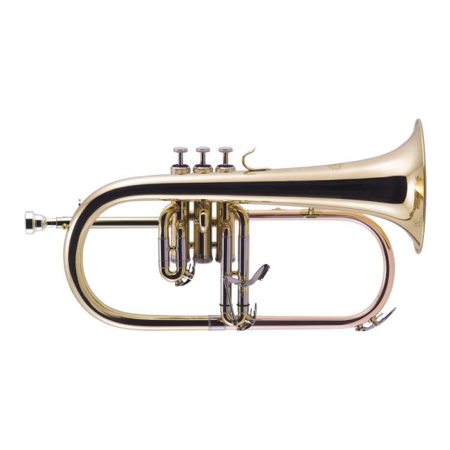 全音 ZFG500 フリューゲルホルン ブラス ラッカー仕上げ