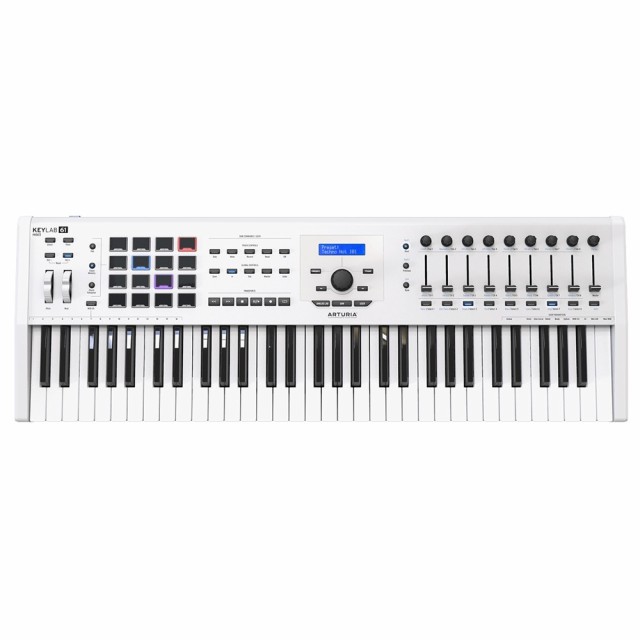 ARTURIA KeyLab 61 MKII White Analog Lab/Ableton Live/Piano V 同梱  ハイブリッドシンセサイザー MIDIキーボード 61鍵盤｜au PAY マーケット