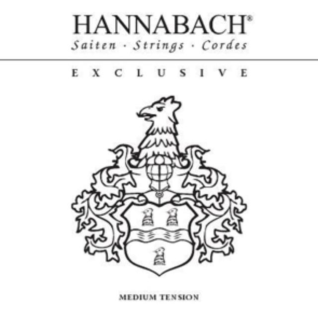ハナバッハ クラシックギター弦 1セット HANNABACH EXCLUSIVE MT ミディアムテンション エクスクルーシブ