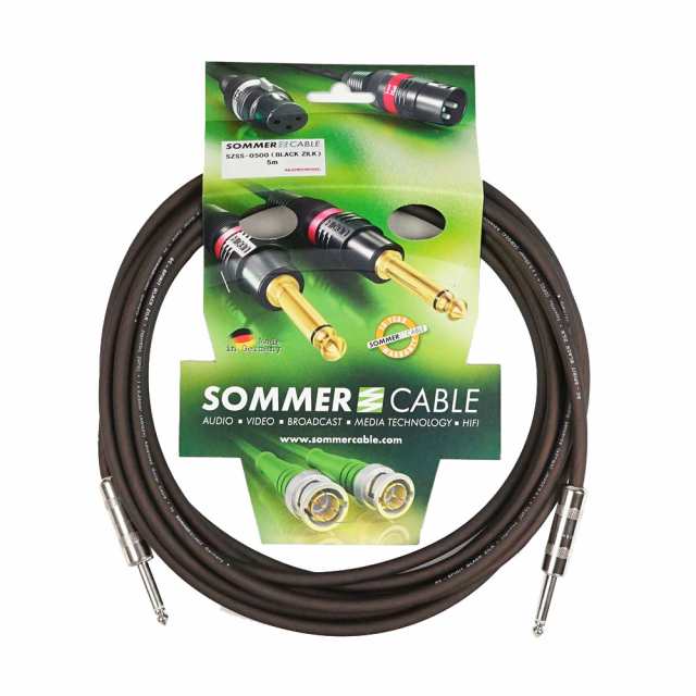 SOMMER CABLE SZSS-0500 SC-SPIRIT BLACKZILKシリーズ SS 5M 楽器用ケーブルの通販は