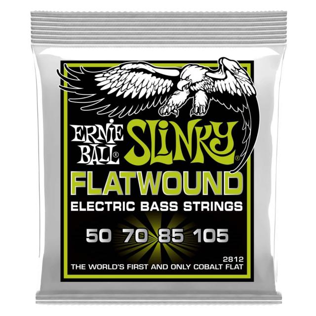 アーニーボール ERNIE BALL 2812 Regular Slinky Flatwound 50-105 Gauge エレキベース弦の通販は