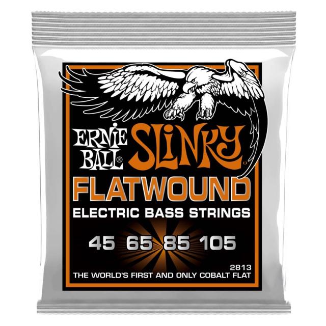 アーニーボール ERNIE BALL 2813 Hybrid Slinky Flatwound 45-105 Gauge エレキベース弦