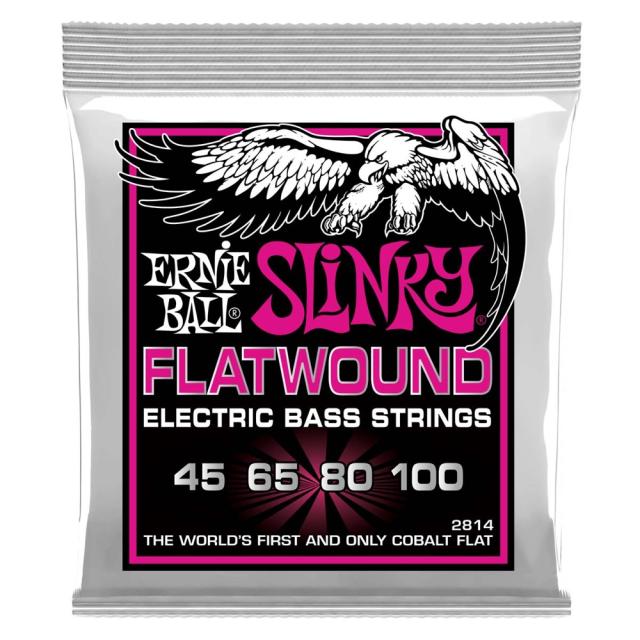 アーニーボール ERNIE BALL 2814 Super Slinky Flatwound 45-100 Gauge エレキベース弦