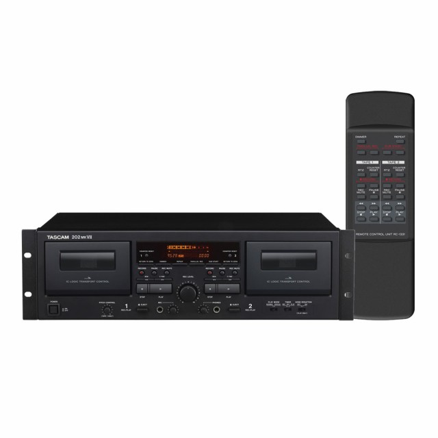 ラッピング無料】 TASCAM 202MKVII ダブルカセットデッキ gajcobranca