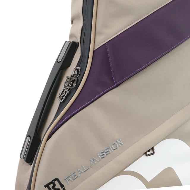 REAL MISSION Venus 04-B Beige/Purple 防水 エレキベースケース_5