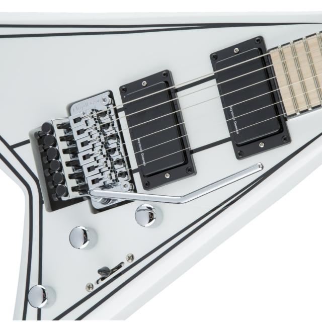 Jackson X Series Rhoads RRX24M Snow White with Black Pinstripes エレキギター_3