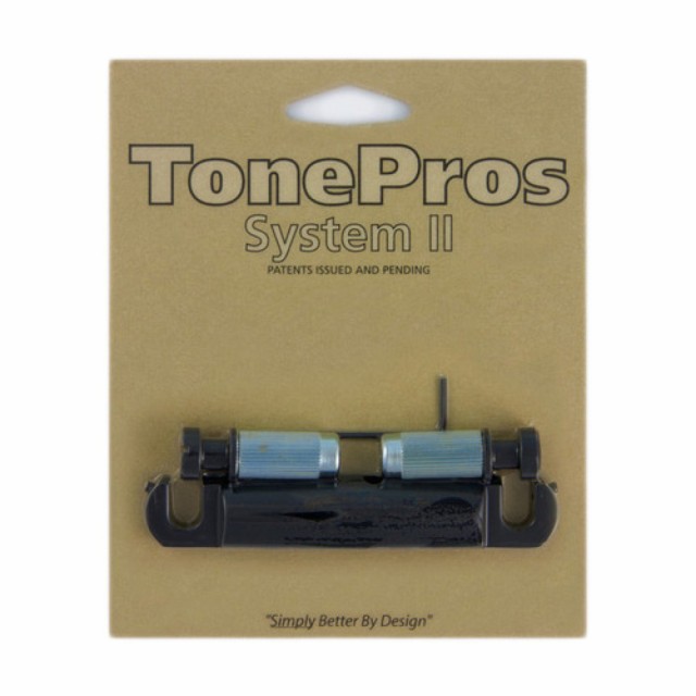 TonePros T1Z-B Metric Tailpiece ブラック ギター用テールピース