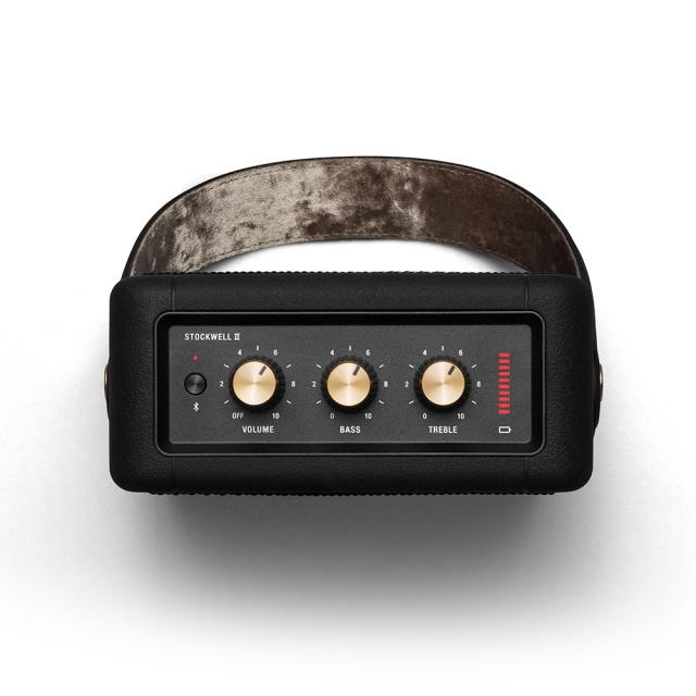 マーシャル MARSHALL Stockwell II Black & Brass Bluetooth ワイヤレススピーカー_1