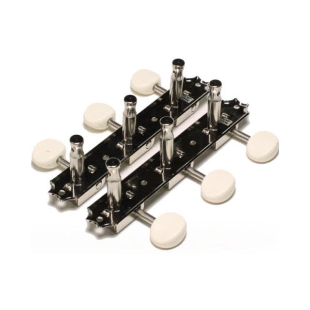 Montreux GOTOH Vintage Deluxe 3 on a plate tuning machines