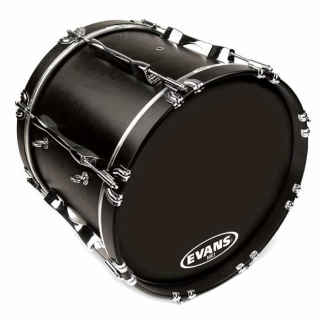 EVANS BD18MX1B 18” MX1 Black Marching Bass Head マーチングバスヘッド