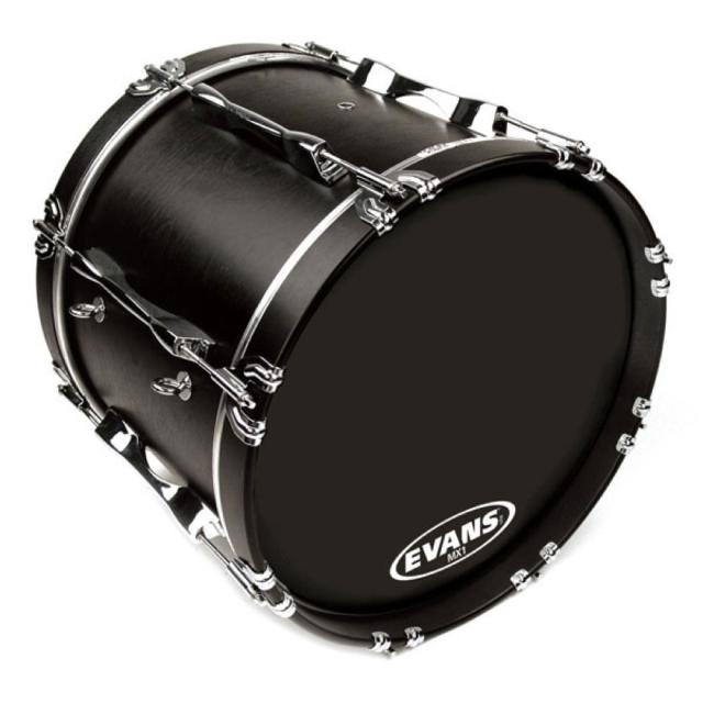 EVANS BD22MX1B 22” MX1 Black Marching Bass Head マーチングバスヘッド_1