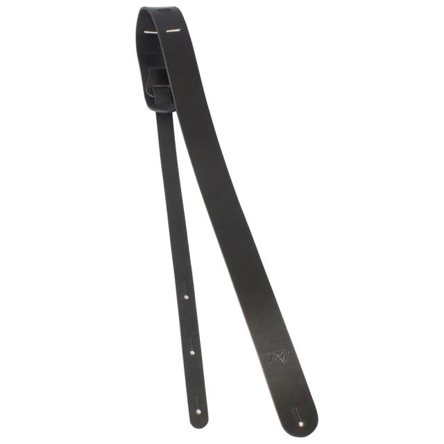 PEAVEY 2inch Premium Leather Strap Black ギターストラップの通販は