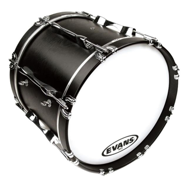 EVANS BD22MS1W 22” MS1 White Marching Bass Head マーチングバスドラムヘッド_1