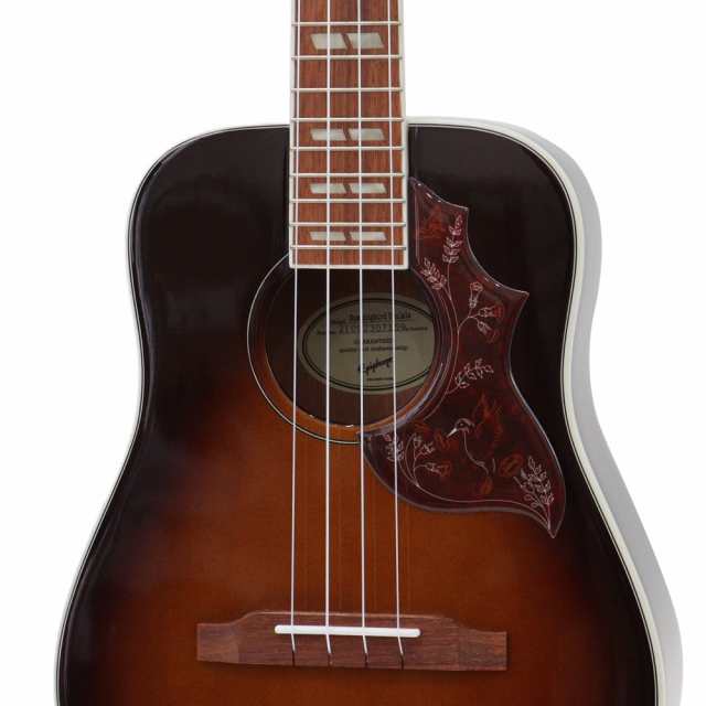 エピフォン Epiphone Hummingbird UKULELE OUTFIT TENOR Tobacco Sunburst エレクトリックウクレレ  テナー - ウクレレ