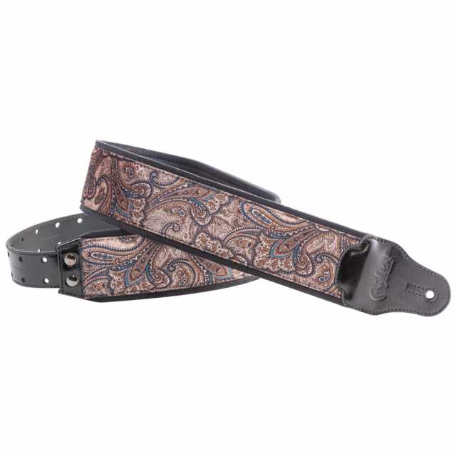 Righton! STRAPS J-PAISLEY VELVET Brown ギター ベース用ストラップ