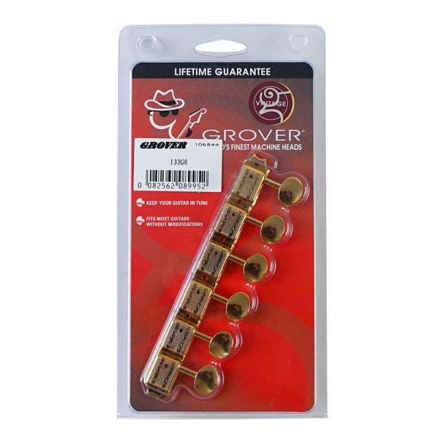GROVER 133G6 Gold Deluxe Guitar Machines 133 Series ギター用ペグ