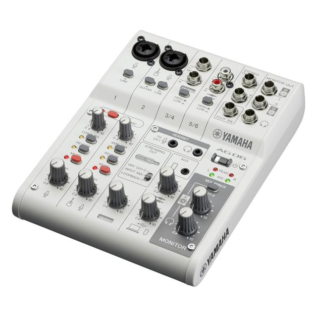 ヤマハ YAMAHA AG06 MK2 W 6チャンネル ライブストリーミングミキサー