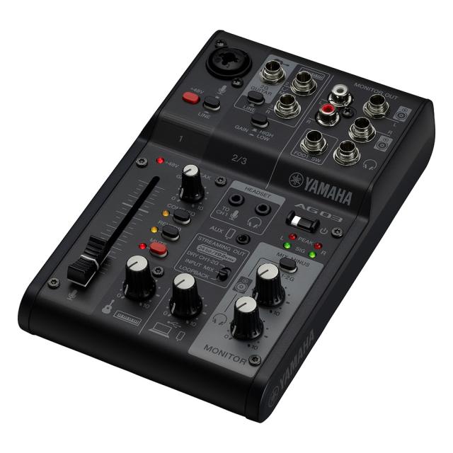 ヤマハ YAMAHA AG03 MK2 B LSPK ライブストリーミングパック ブラック
