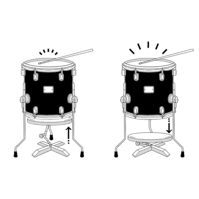 DRUMMERS TOP TEAM DTT TONE FILTER 13 タムサイド用吸音材 13インチ 床置きタイプ DTT202201_3