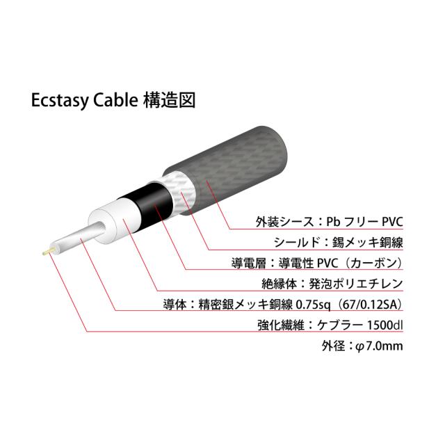 NEO by OYAIDE Elec Ecstasy Cable SS/1.8 ギターケーブル_1
