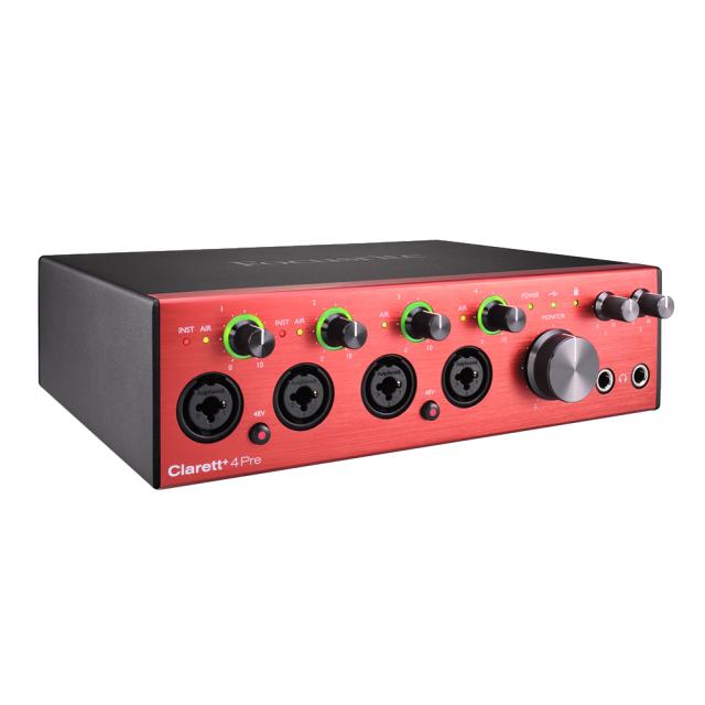 FOCUSRITE Clarett+ 4Pre 18-in 8-out Audio-Interface