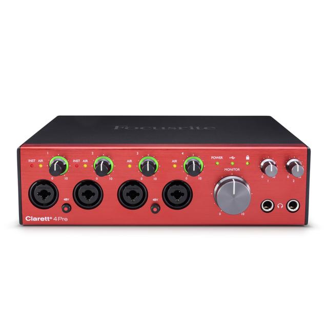 FOCUSRITE Clarett+ 4Pre 18-in 8-out Audio-Interface オーディオインターフェイス_1