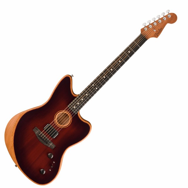 フェンダー Fender American Acoustasonic Jazzmaster All-Mahogany Bourbon Burst エレクトリックアコースティックギターの通販は