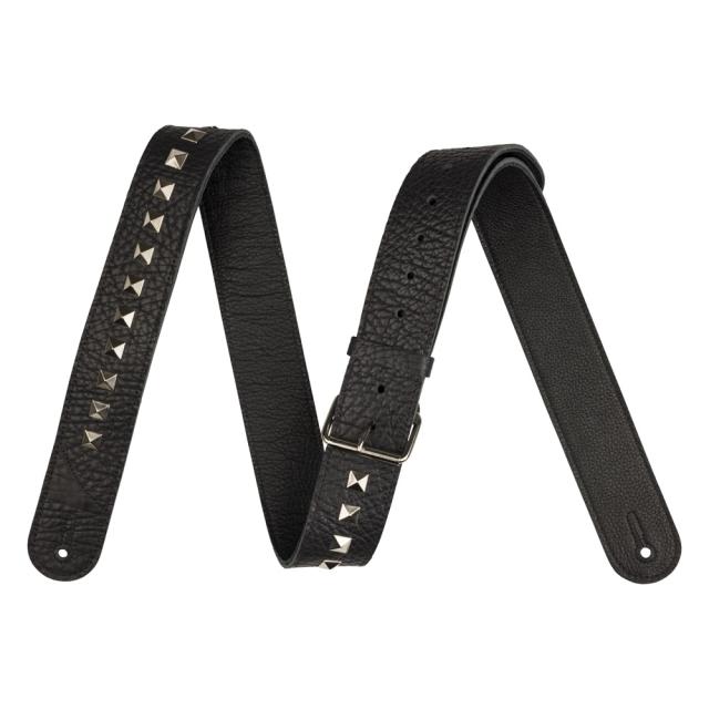 Jackson Metal Stud Leather Strap Black 2.5” ギターストラップの通販は