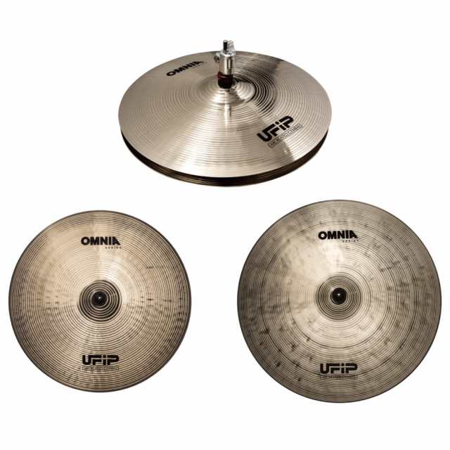 UFiP OMNIA ALBERTO SET 2 (14” HIHAT + 18” CRASH 20” RIDE) シンバル