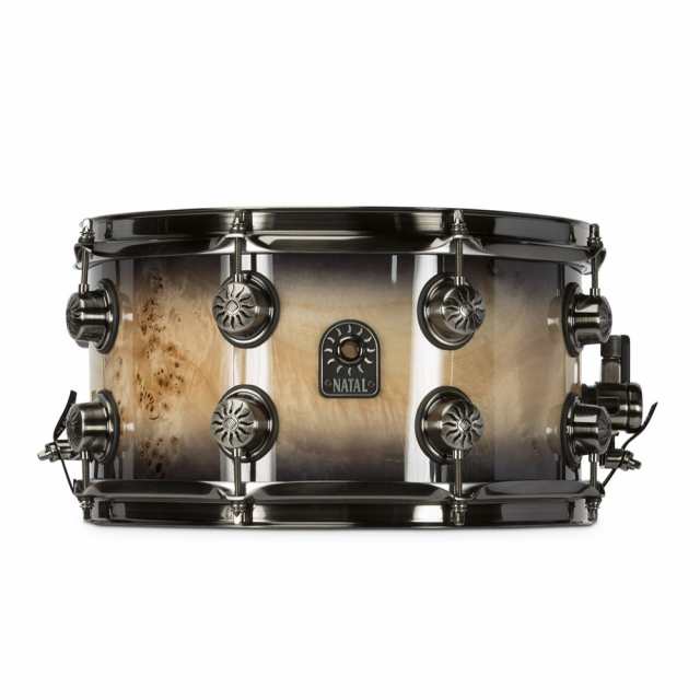 NATAL SD-MBB-BS37 Mappa Burl Black Smoked Gloss 13” x 7” スネア