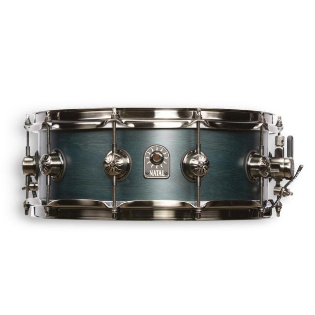 NATAL S-WN-S365-BCB Original Walnut Cerulean Blue 13” x 6.5” スネアドラム