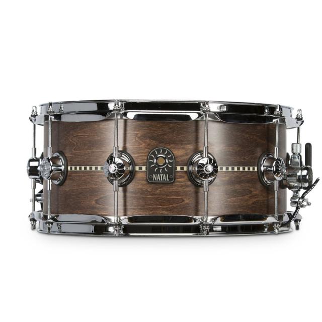 NATAL S-TW-S465-IWS Tulipwood Snare w/Inlay Satin 14” x 6.5” スネアドラムの通販は