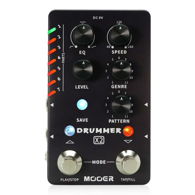 Mooer DRUMMER X2 ドラムマシンペダル エフェクターの通販は 14,850円