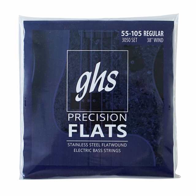  2025年おすすめのアイテム満載 GHS エレキ 055-105 REGULAR CUSTOM Flats Precision Bass 3050 ベースアクセサリ
