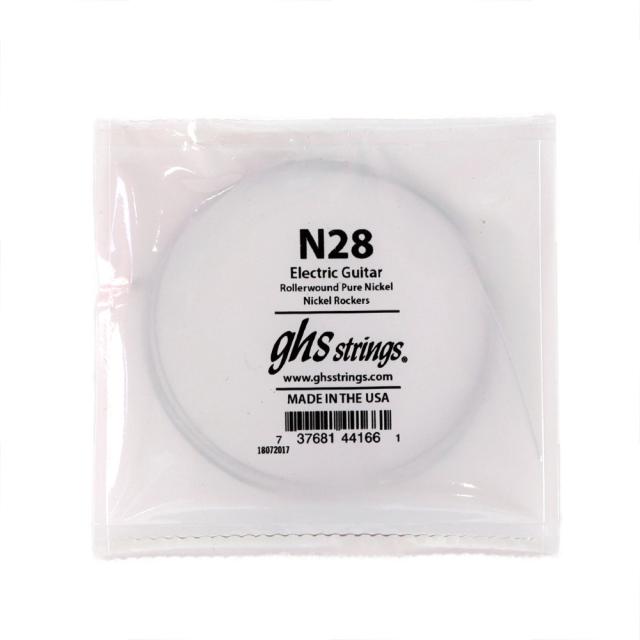 GHS N28 Singles Nickel Rockers ROLLERWOUND .028 エレキギター用 バラ弦
