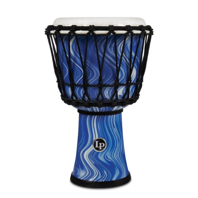 LP LP1607BM 7-INCH ROPE TUNED CIRCLE DJEMBE WITH PERFECT-PITCH HEAD Blue Marble ジャンベ